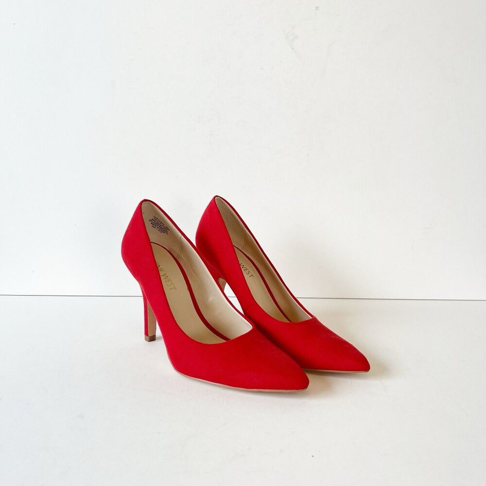 Nine West Garisono Pointed Toe Classic Red Pumps Women’s Office Cocktail Size 5